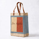 The Long Handled Market Bag in Cool Gray "Los Angeles Two-Tone"