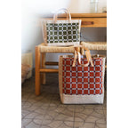 Petite Market Bag in Chenille Window Brick