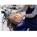 Petite Market Bag in Natural for Team USA "Red, White, and Blue"