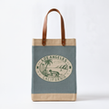 The Long Handled Market Bag in Cool Gray "Los Angeles Coastline"