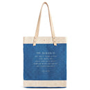 Market Tote in Cobalt "Los Angeles Coastline"
