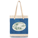 Market Tote in Cobalt "Los Angeles Coastline"