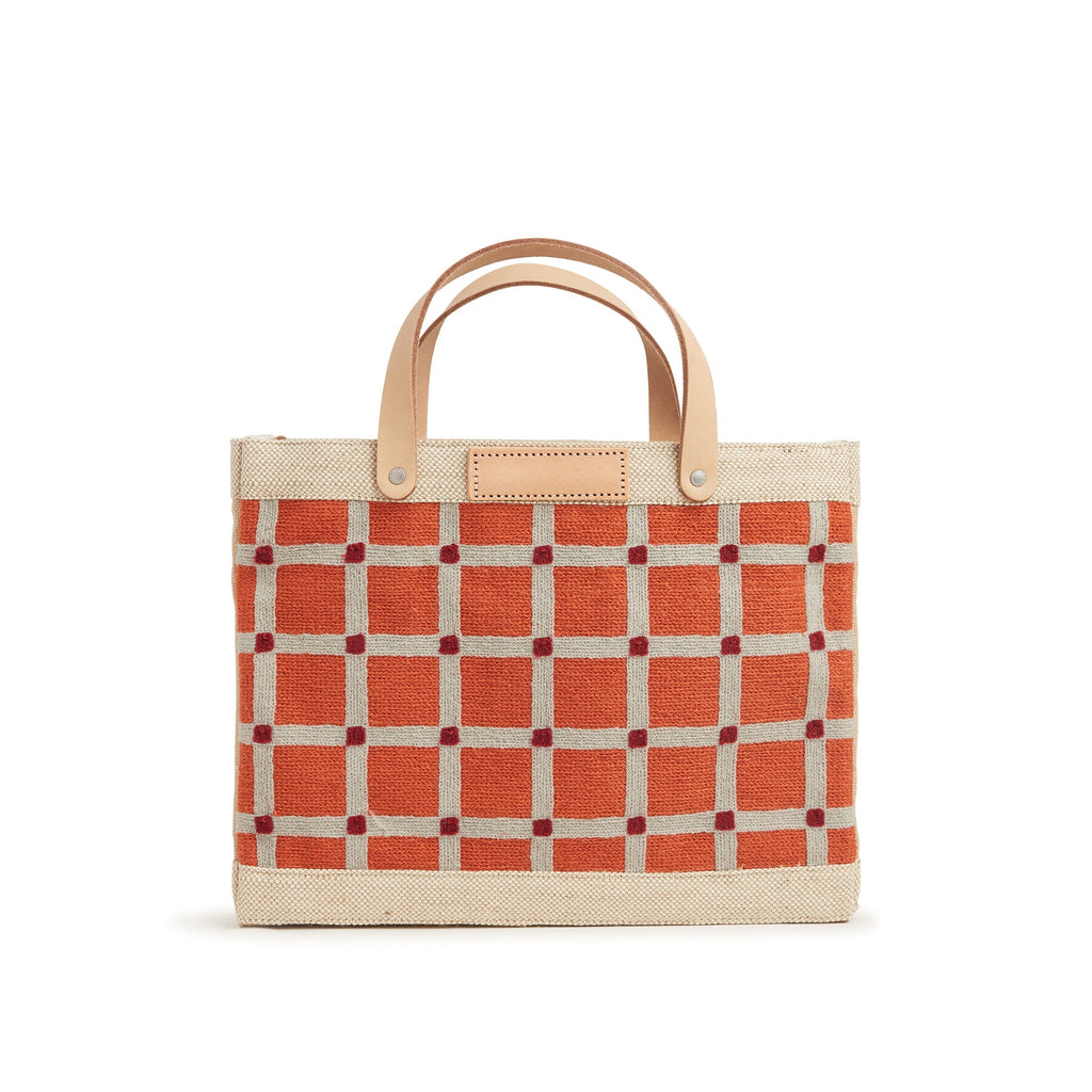 Petite Market Bag in Chenille Window Brick