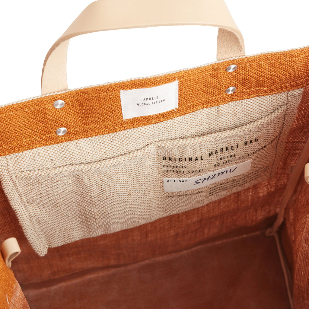 Petite Market Bag in Cognac