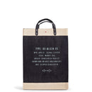 Market Bag in Black - Large Monogram