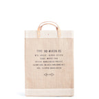 Market Bag in Natural for Team USA "Red, White, and Blue"