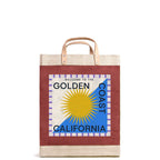 Market Bag in Cranberry — Golden Coast, front