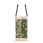 Embroidered Palm Leaf Market Bag with Thin Handle PRINTED PATCH
