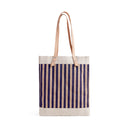 Market Tote in Navy Stripe