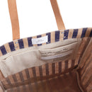 Market Tote in Navy Stripe