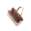 Market Tote in White Stripe