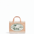 Petite Market Bag in Natural "Los Angeles Coastline"