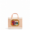 Petite Market Bag in Natural "Los Angeles Postcard"