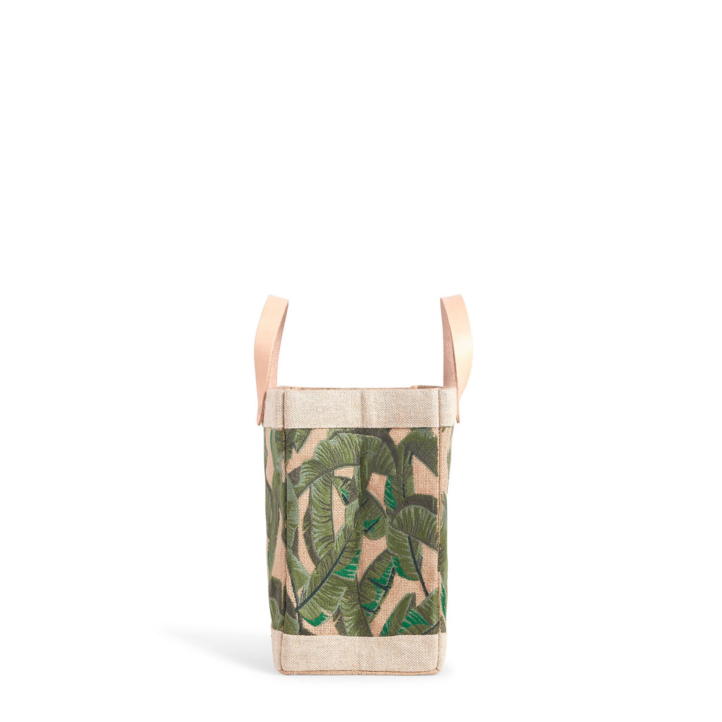 Embroidered Palm Leaf Petite Market Bag PRINTED PATCH