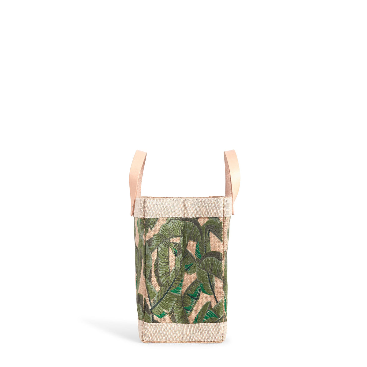 Embroidered Palm Leaf Petite Market Bag PRINTED PATCH
