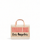Petite Market Bag in Natural "Los Angeles Stripes"