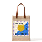 Long Handled Market Bag in Natural — Golden Coast, front