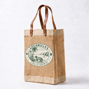 Market Bag Tote in Natural "Los Angeles Coastline"