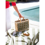 Petite Market Bag in Chenille Window Brick