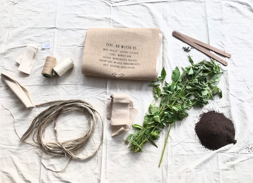 Apolis materials and foliage, full-frame collection header
