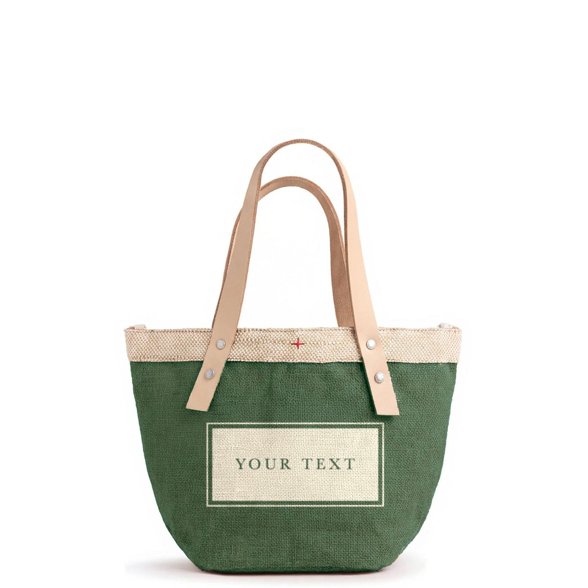 Atelier Striped Petite Bucket Bag in Field Green