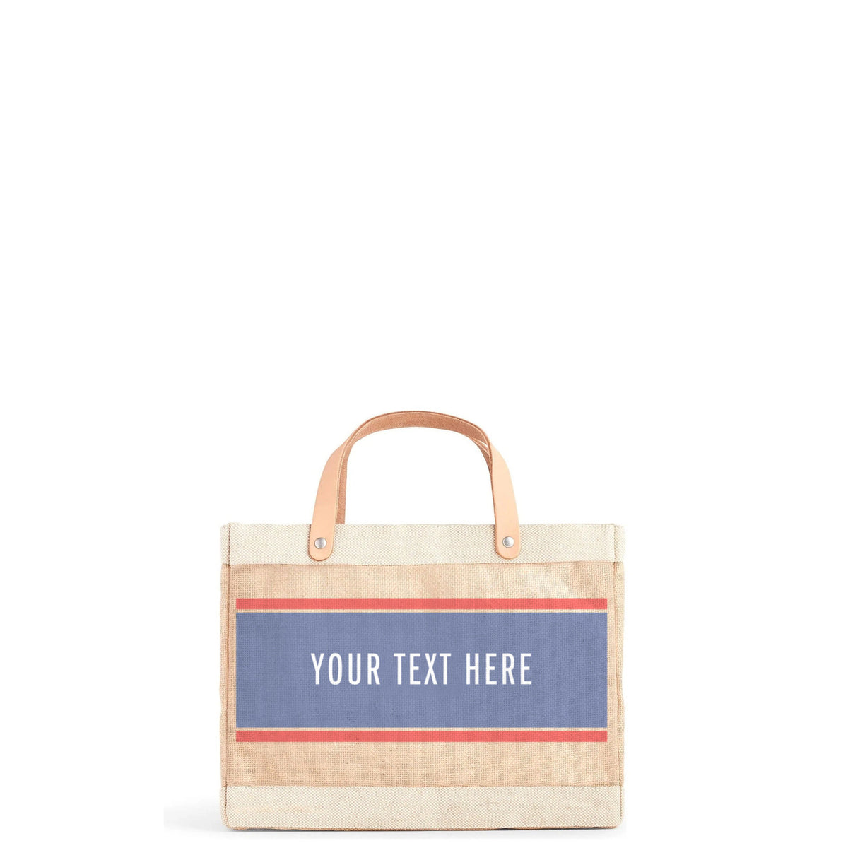 Atelier Striped Petite Market Bag in Natural