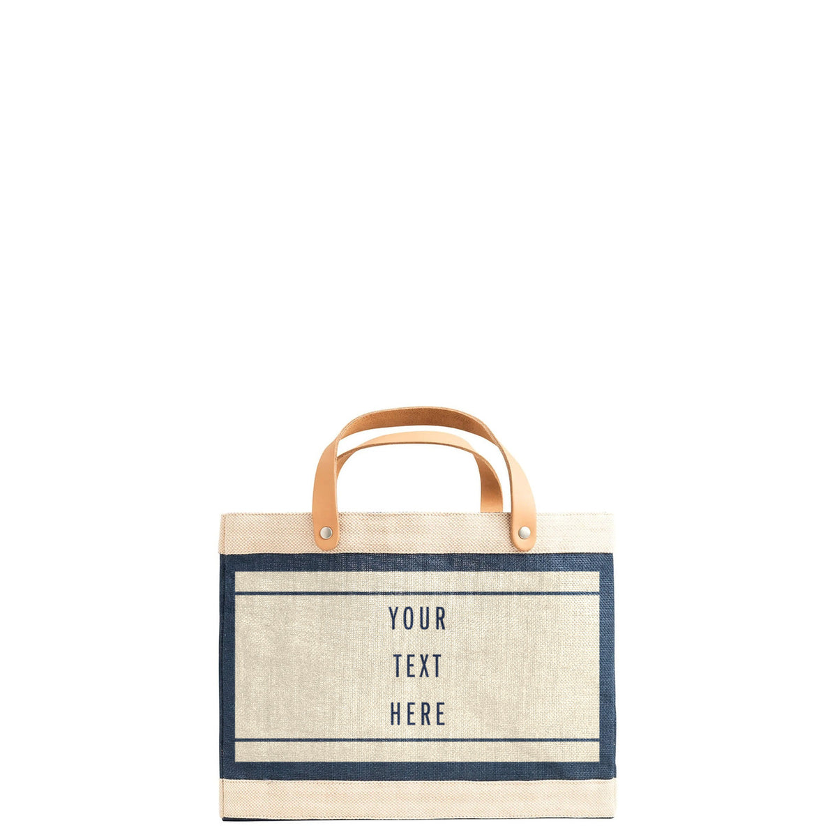 Atelier Striped Petite Market Bag in Navy
