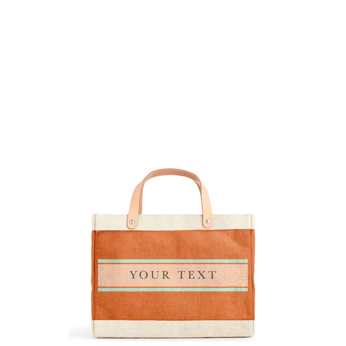 Atelier Thin Striped Petite Market Bag in Citrus