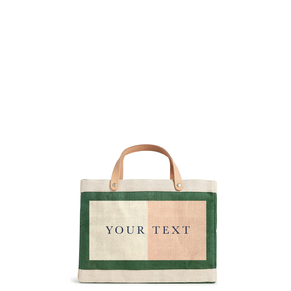 Atelier Two-Tone Petite Market Bag in Field Green
