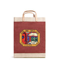 Market Bag in Cranberry "Los Angeles Postcard"