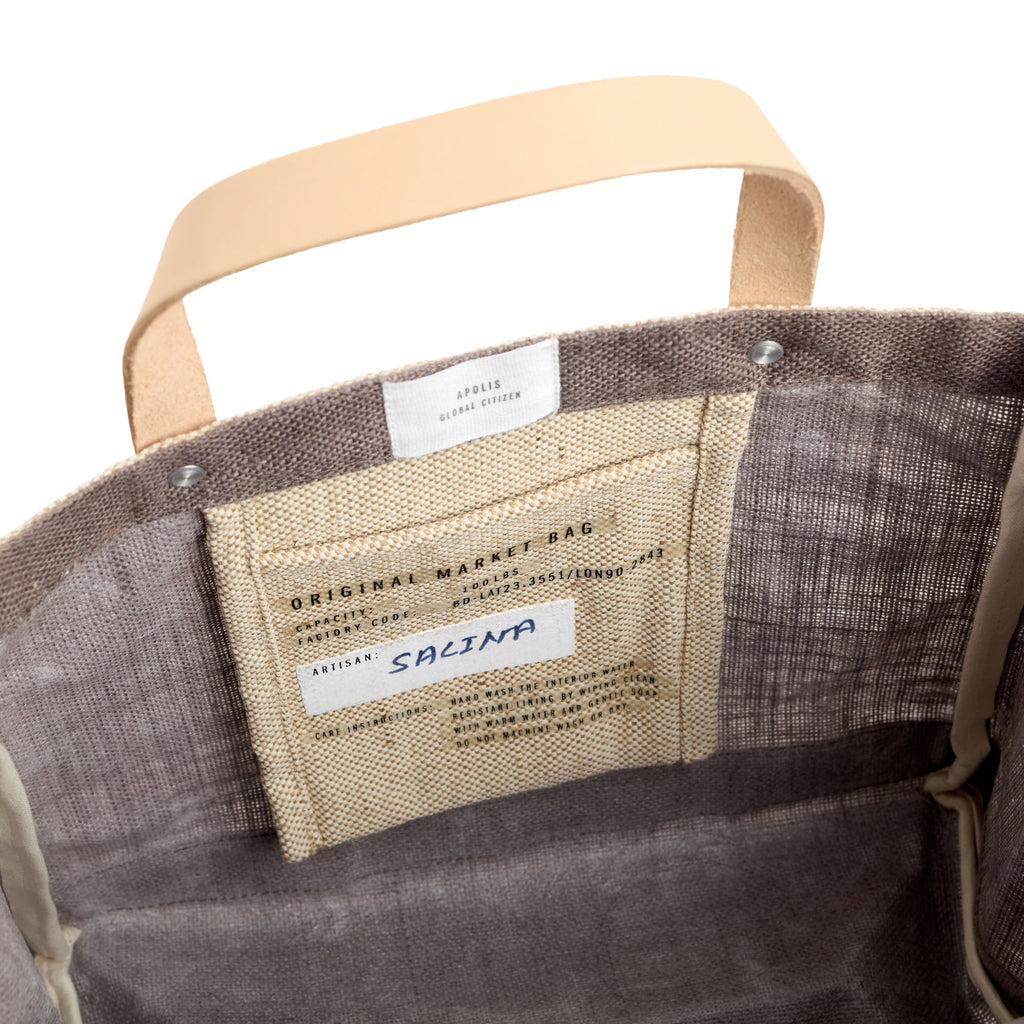 Petite Market Bag in Deep Taupe